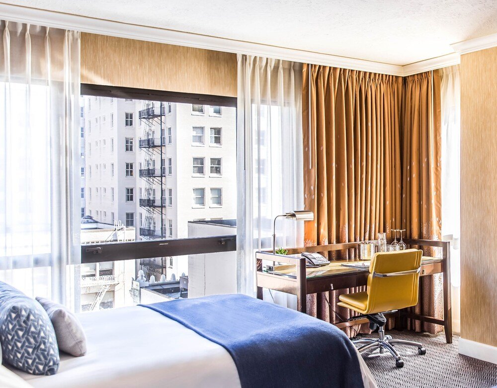Room detail at Dossier Hotel in Portland, as shown in the photo gallery